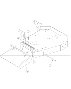 Chute Assembly Diagram and Parts List for G1436 55AE231R150-WAM Cub Cadet Lawn Mower